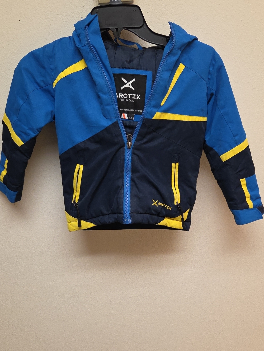 Arctix Blue and Yellow Kids Ski Jacket